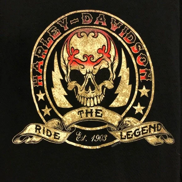 Harley Davidson Black Hoodie - Picture 2 of 6